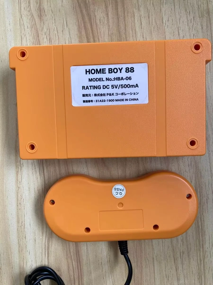 Home Boy 88 GBA Console de jeu TV HBA-06 Orange Compatible avec Homeboy 88 Gameboy Advance TV Clone Machine de jeu domestique