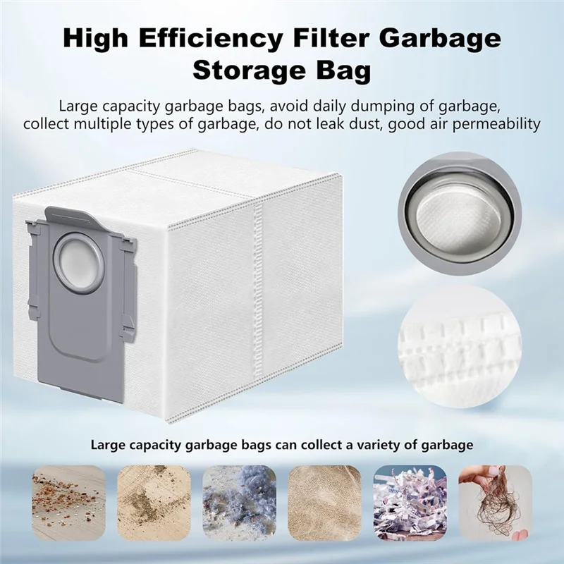 AT28-22PCS Części zamienne do robota odkurzającego Roborock Qrevo S, Qrevo Pro, Qrevo Maxv: szczotka główna, szczotki boczne, filtr HEPA, worek na kurz