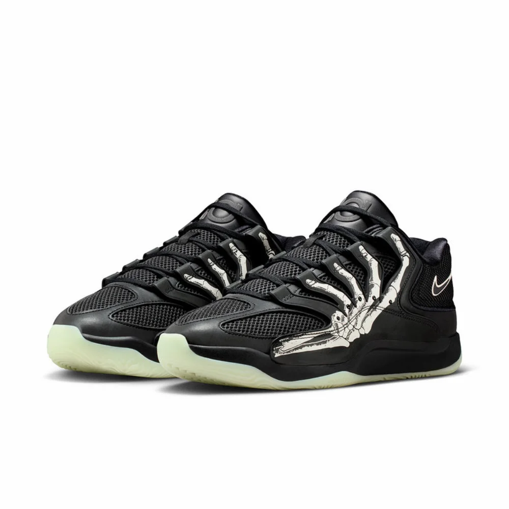 

Баскетбольные тренировочные кроссовки NIKE KD18 SE Kevin Durant черно-белые с технологией Finger Grip IM1347-001