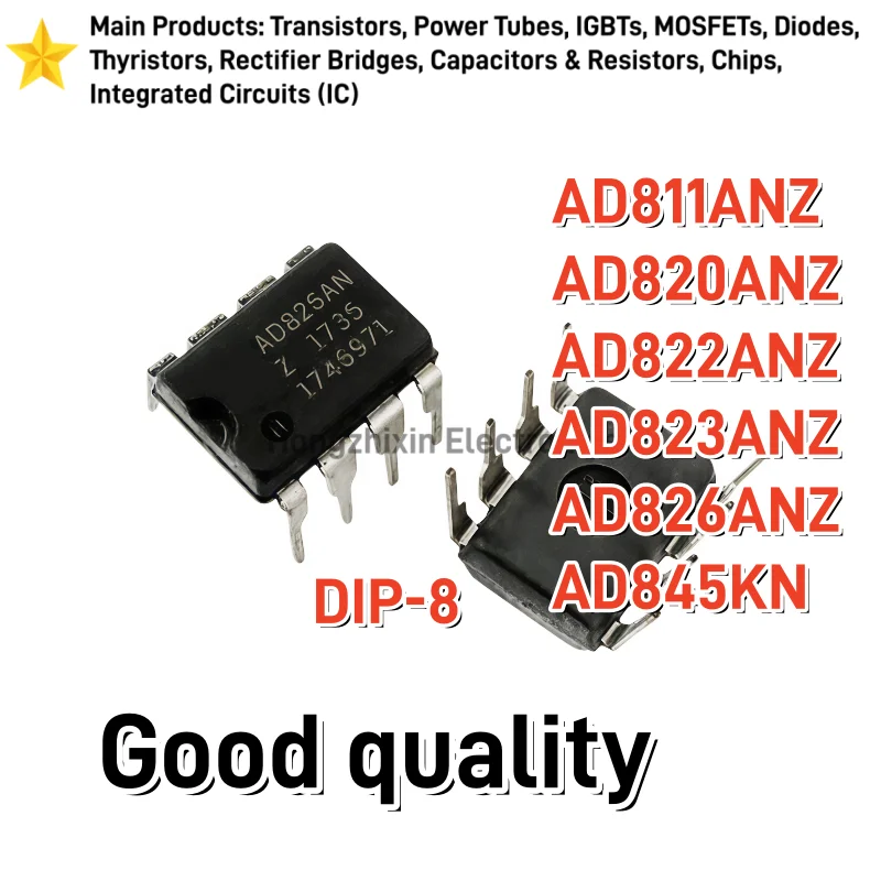 10PCS NEW AD811ANZ AD820ANZ AD822ANZ AD823ANZ AD826ANZ AD845KN DIP Direct insertion operational amplifier