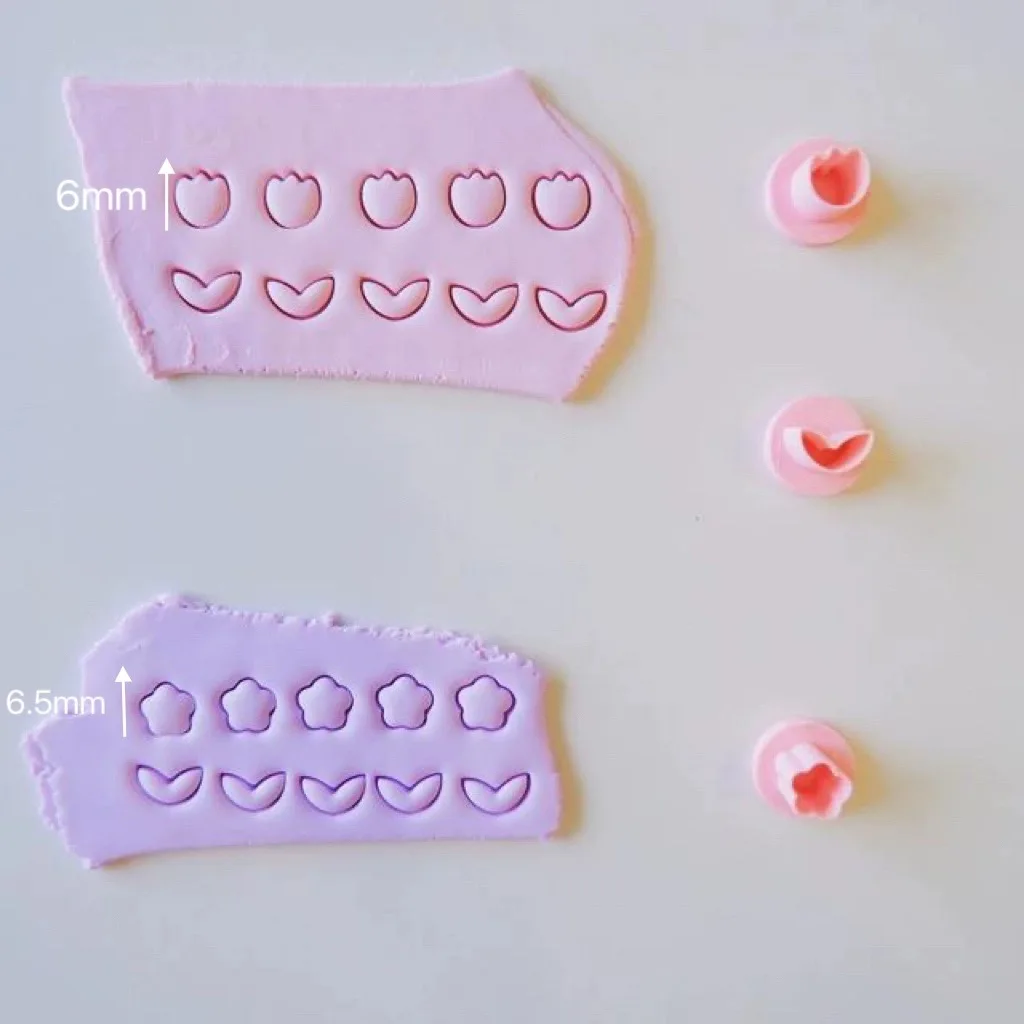 7-8mm Christmas Halloween Polymer Clay Cutters, Halloween Clay Cutters for Polymer Clay Jewelry  Mini Clay Cutters