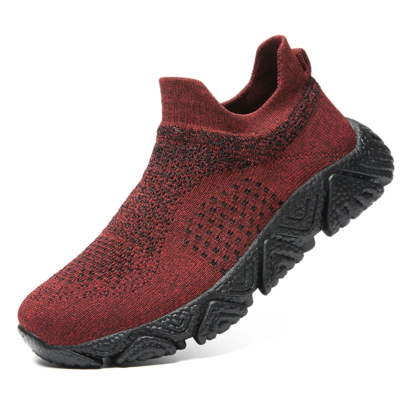 Men Sneakers Lightweight Sport Running Shoes Breathable Mesh Jogging Sneakers 2022 Slip on Casual Walking Shoes for Men