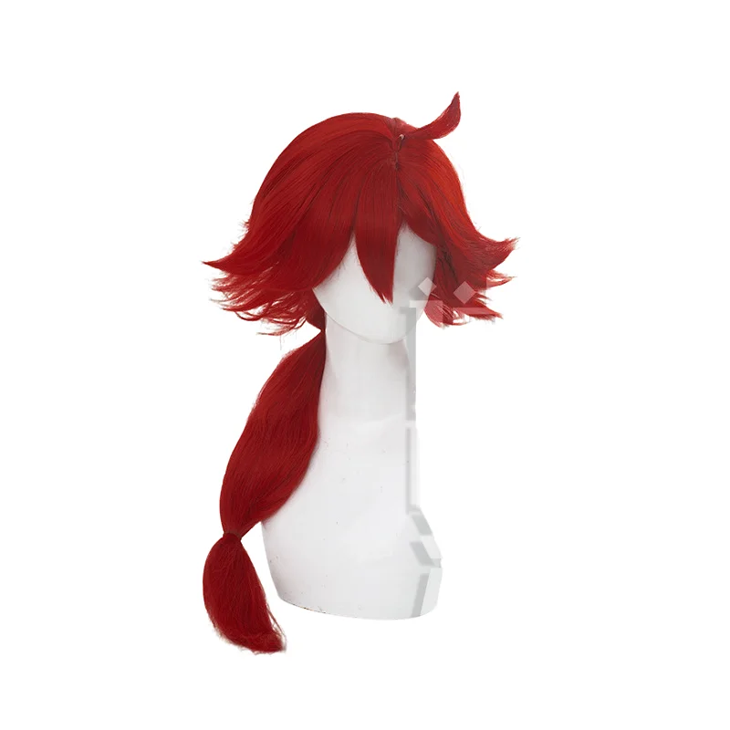 The Witch From Mercury Anime Suletta Mercury Cospaly Wig 80CM Dark Red Heat Resistant Synthetic Hair Halloween Party+Wig Cap