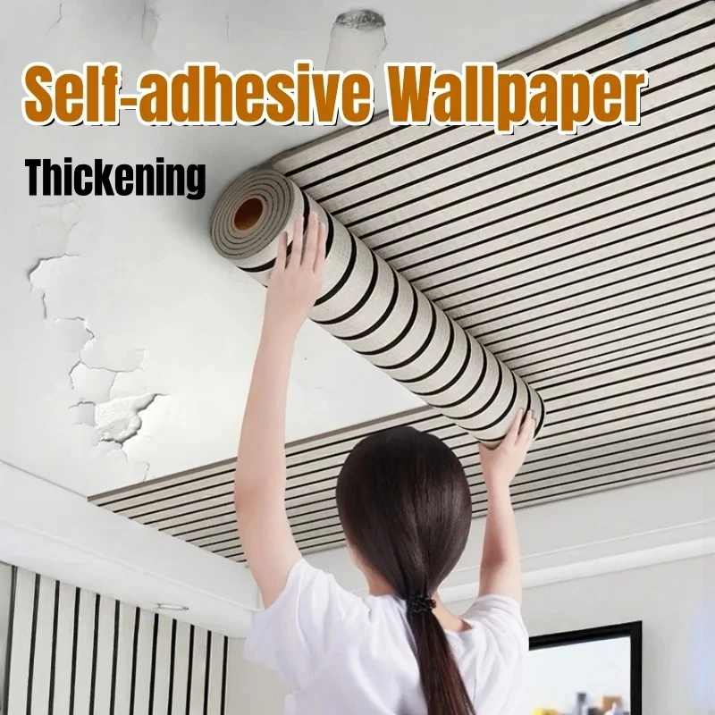 

Foam Faux Grille Wall Stickers Self-Adhesive Wallpaper for Bedroom Living Room Home Decoration Thick Peel and Stick Wallpapers
