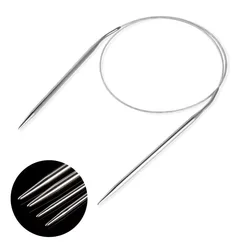 Professional 8pcs Stainless Steel Knitting Needles Set - Versatile, Smooth, Comfort-Grip, Circular Weaving Essentials