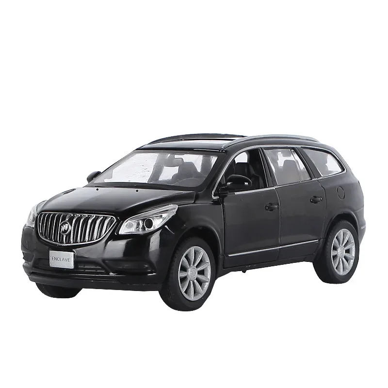 1:32 Buick Enclave SUV Alloy Car Model Diecast Metal Toy Vehicles Car Model Sound and Light High Simulation Collection Gift