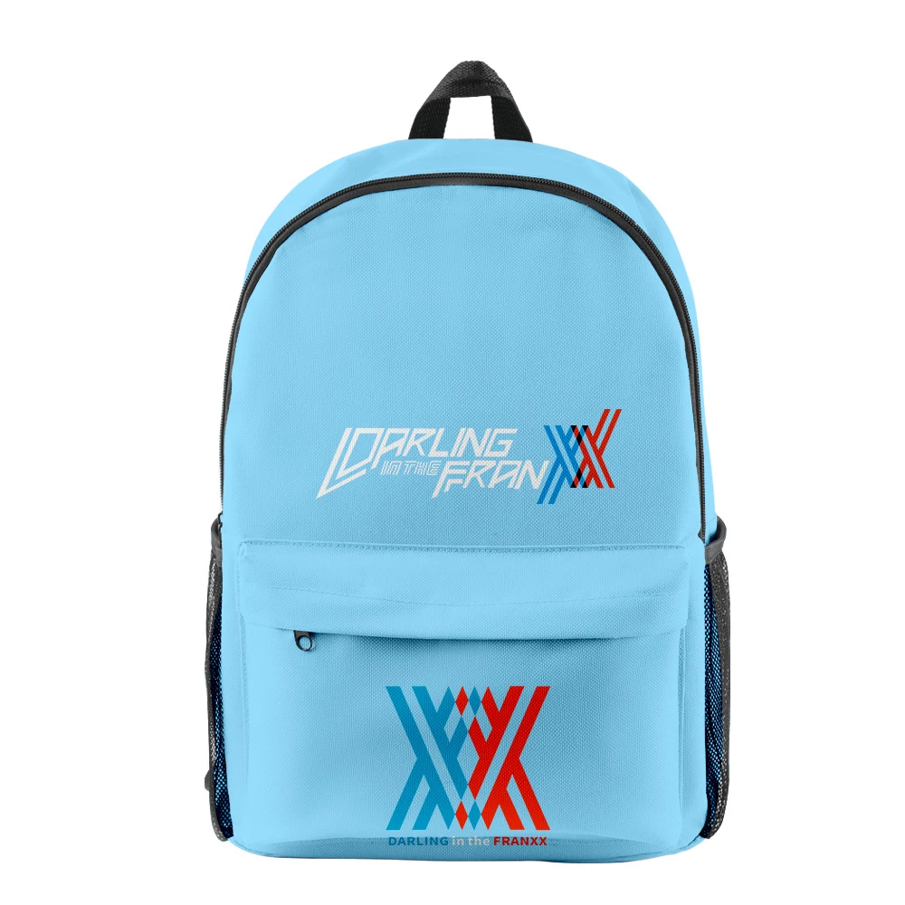 Harajuku Novelty darling in the franxx pupil Bookbag Notebook Backpacks 3D Print Oxford Waterproof Boys/Girls Travel Backpacks