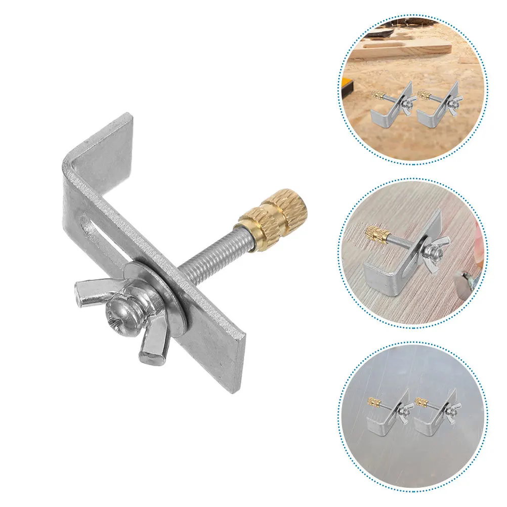 

2Sets Metal Undermount Sink Brackets Heavy Duty Clips Kitchen Bathroom Sink Support Clips Mounting Replacement Kit