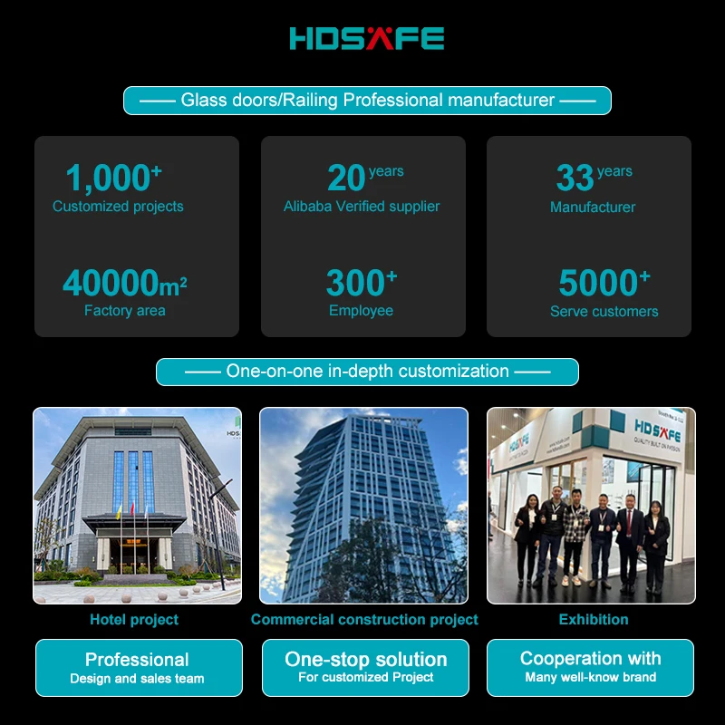 التخصيص سطح السفينة U الألومنيوم سياج قناة درابزين زجاجي للشرفة فناء درج سقف شرفة درابزين الزجاج المقسى لوحة الزجاج