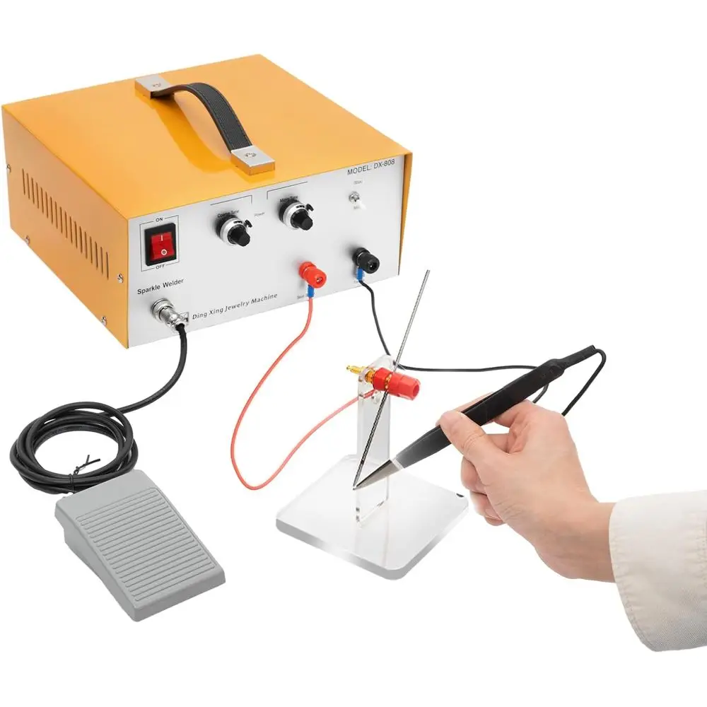 

Portable 110V 80A Pulse Spot Welder Kit with Hand-Held Gun and Pedal-Free Operation