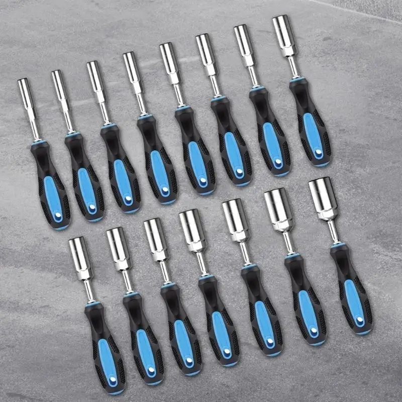 Commercial Spell Port Screwdriver Set 100mm Length Equipment Strengthened Grip Comfortable Rubber Handle M4YD