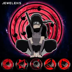 Jewelens 2pcs/1pair Red Color Contact Lenses Uchiha Sharingan Itachi Sasuke Kakashi Madara Cosplay Anime Accessories