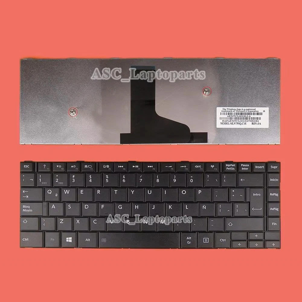 

Новая клавиатура с испанской раскладкой для ноутбука Toshiba Satellite C40