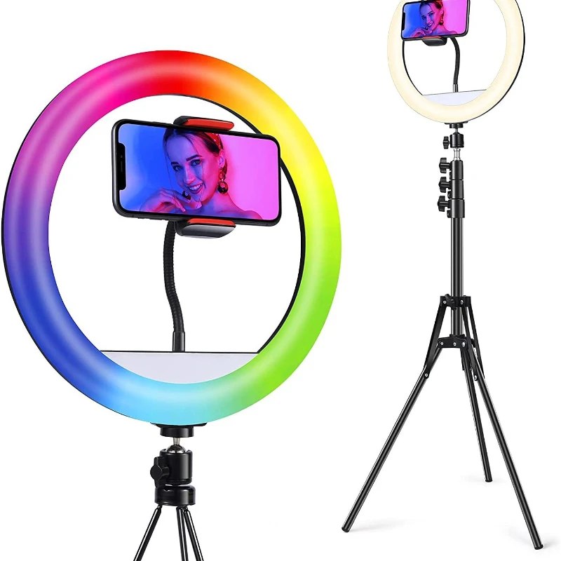 Live mobile phone holder beauty filling light floor tripod multi-function selfie stick desktop bedside camera artifact
