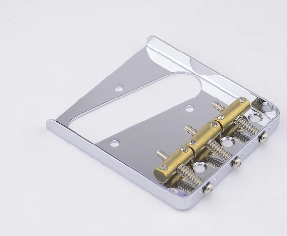 Professional Vintage Fixed Bridge Tailpiece with 3 Brass Saddles for TL Electric Guitars Accessories in Stock Discount