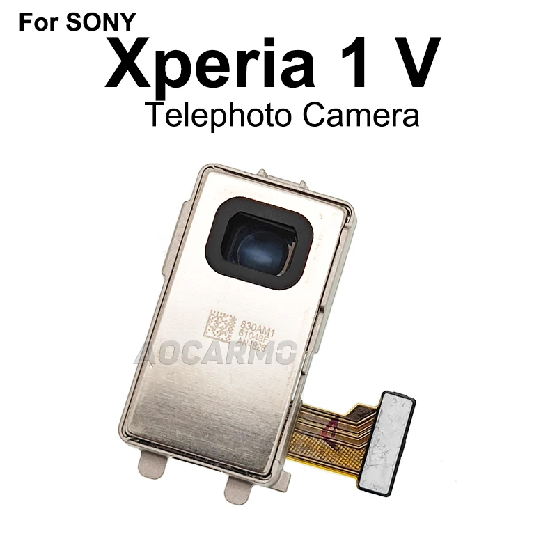 Aocarmo For Sony Xperia 1 V XQ-DQ72 DQ44 SO-51D X1V Front Facing Back Ultra Wide Main Telephoto Zoom Camera Module Flex Cable