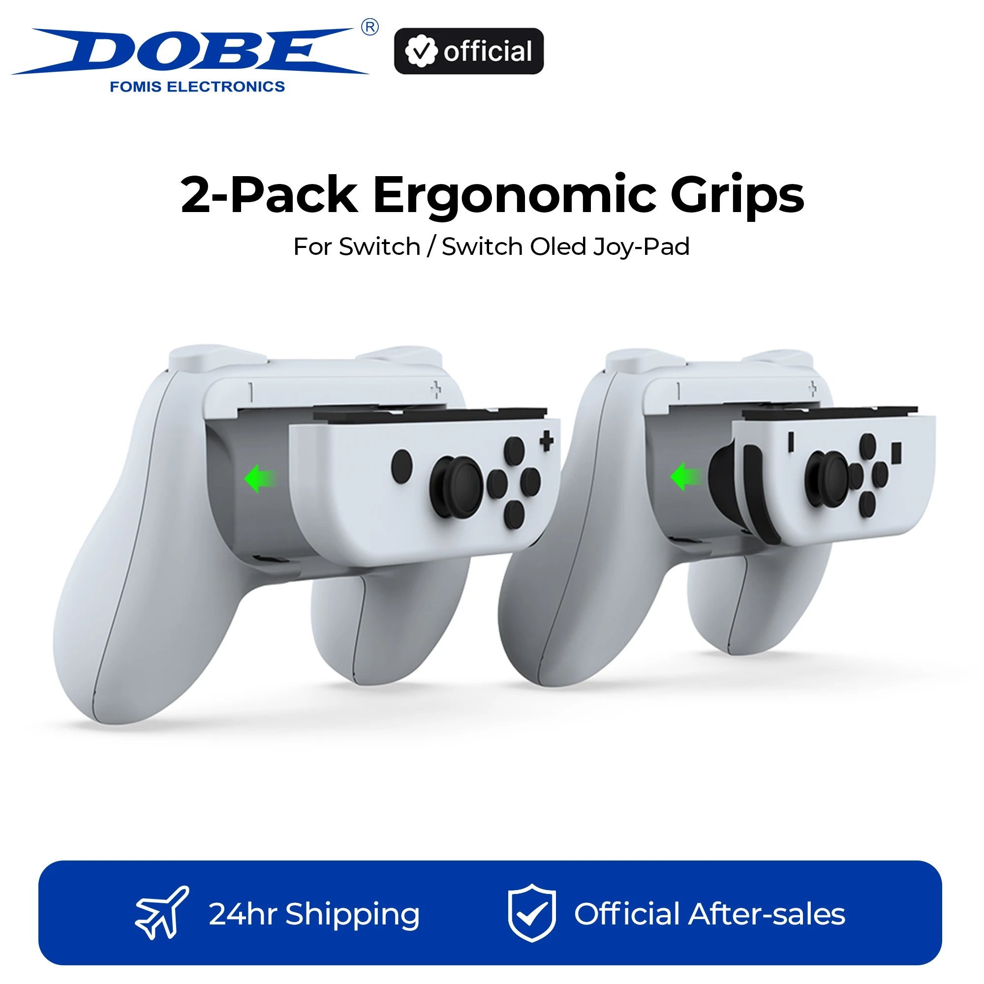 dobe-2-パック-ハンドル-グリップ-ns-ns-oled-コントローラー用-人間工学に基づいたゲームパッド-ホルダー、左-右ジョイスティック-アクセサリー用