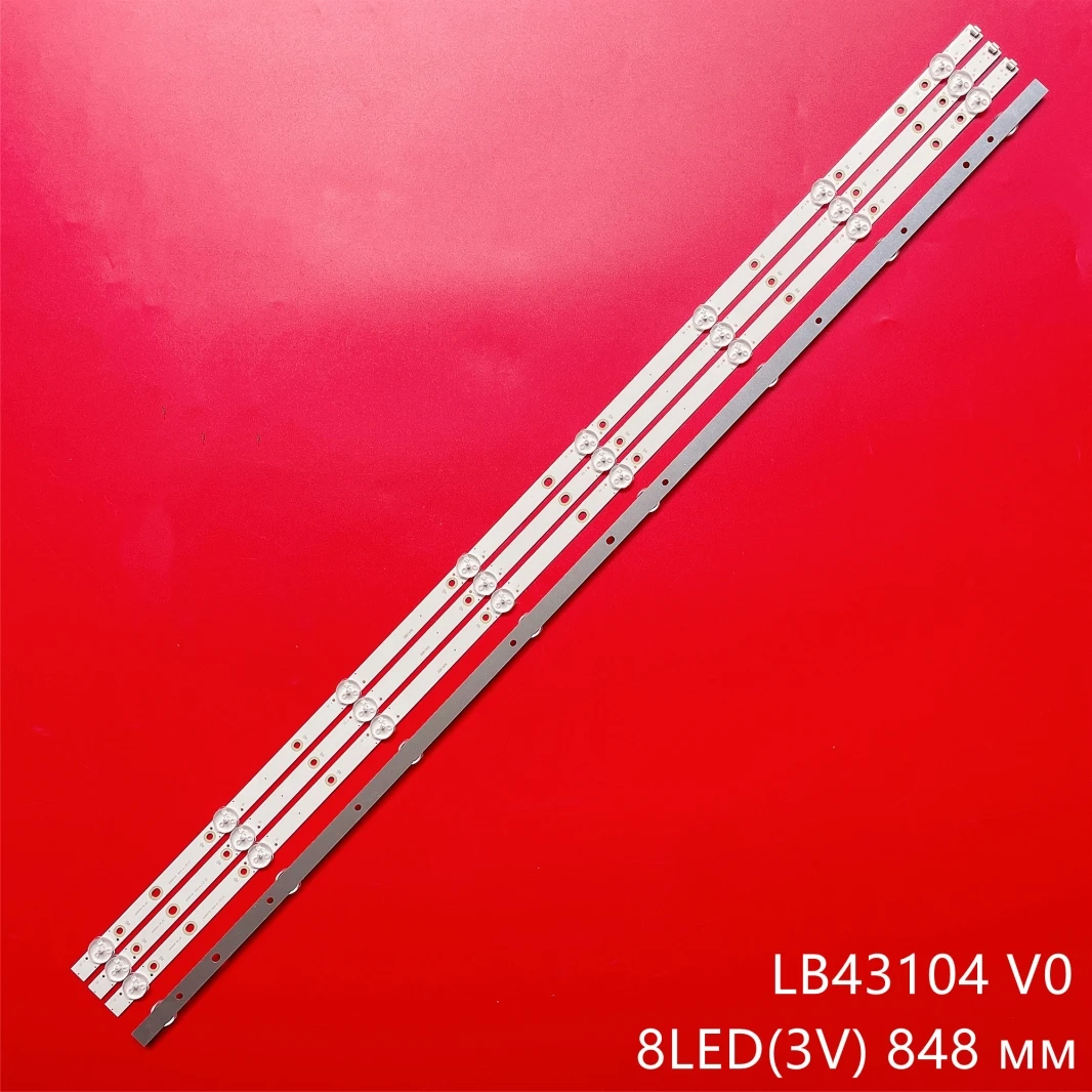 

LED Backlight Strips For LB43104 V0_02 LBM430M0801-EU-1 43PUS6704 43PUS6804 43PUS6814/12 43PUS6400 43PUS6262/12 43PUS6162
