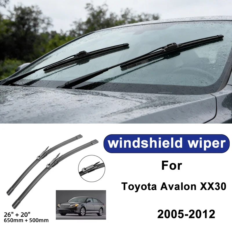 

For Toyota Avalon XX30 2005-2012 car windshield front/rear wipers, silent wiper blades, car blade brush accessories