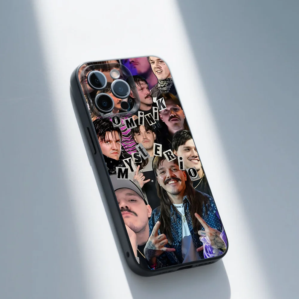 D-Dominik M-Mysterio Phone Case For iPhone 16,15,14,13,12,11,Pro,Max,Plus,X,XS,XR,SE,8,7,Mini,Soft Silicone Black Case