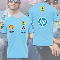 Ferrari F1 Racing T-shirt Suitable for Both Men and Women, Quick Drying Breathable Top, MOTO GP Off-road Motorcycle Riding Suit