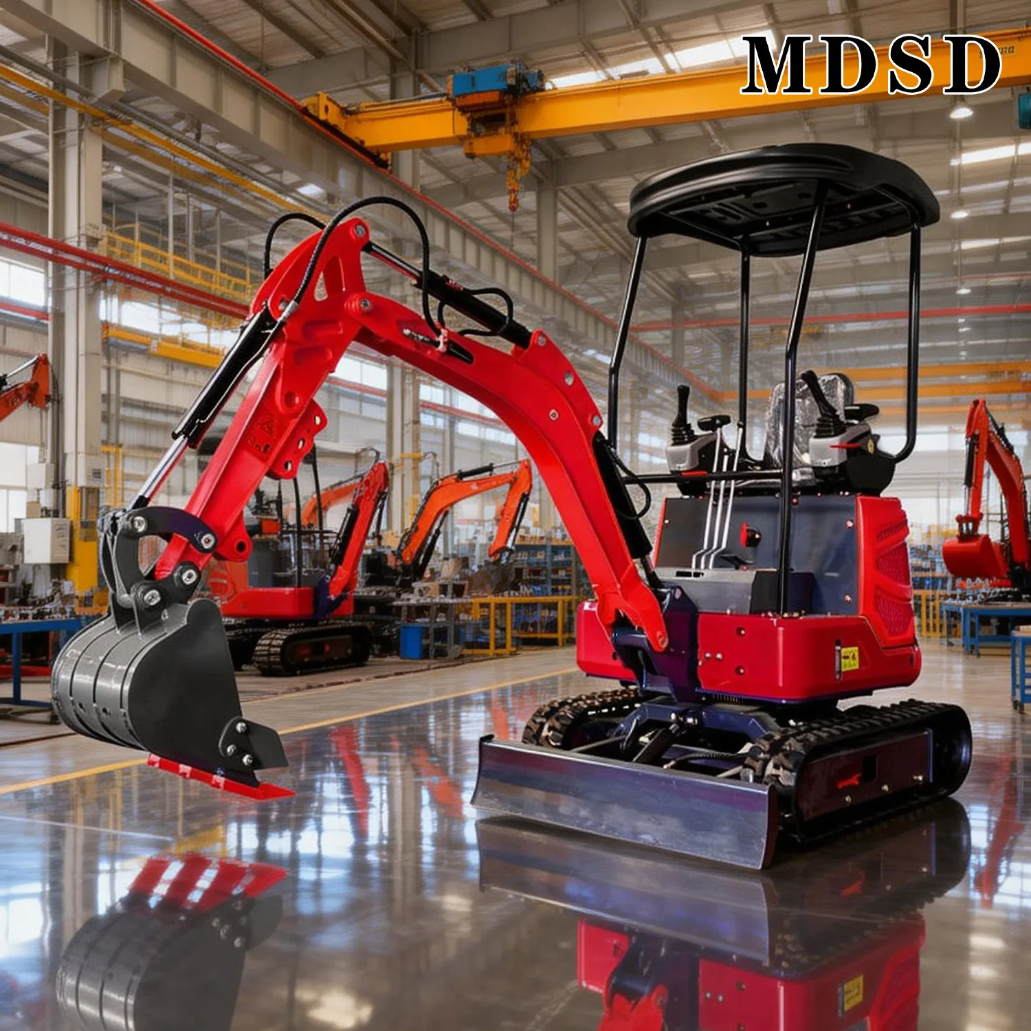 

2 Ton Mini Excavator Heavy Duty Hydraulic Digger Weatherproof For Residential Farm Renovation Excavator With Multiple Attachment