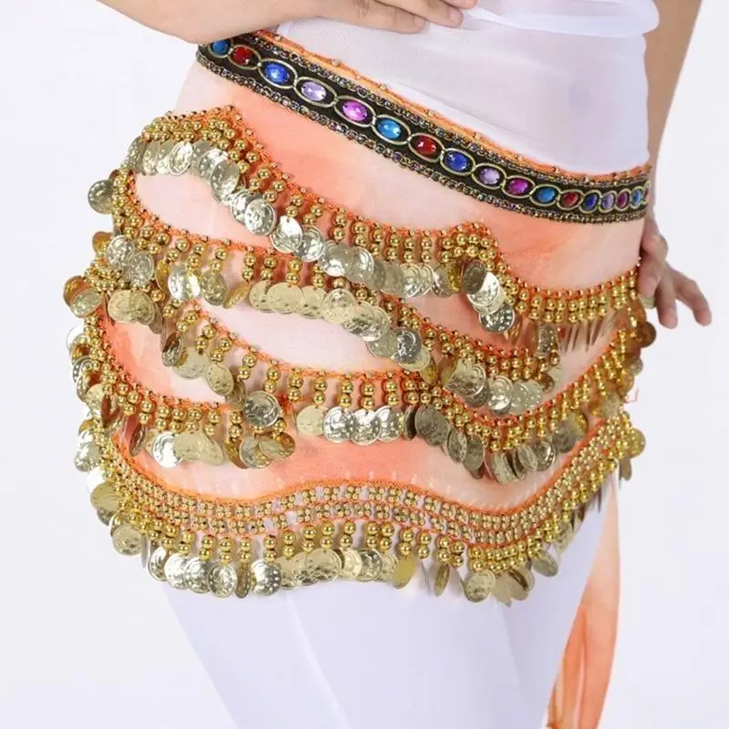Falda baile cadera 31bf Women Belly Dance Hip, cadena cintura cinturón baile bufanda cadera danza del