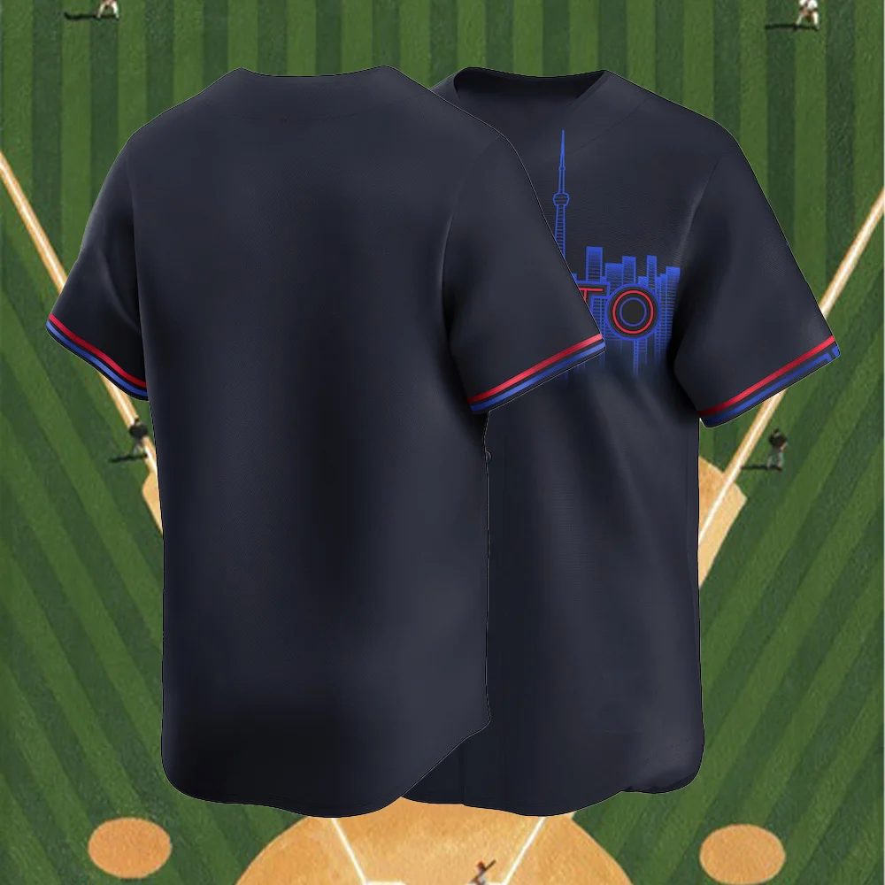 2024 Navy Toronto Blue Jays 2024 City Connection 3d Printed Mesh Breathable Men's T-Shirt Youth Children's Training Wear