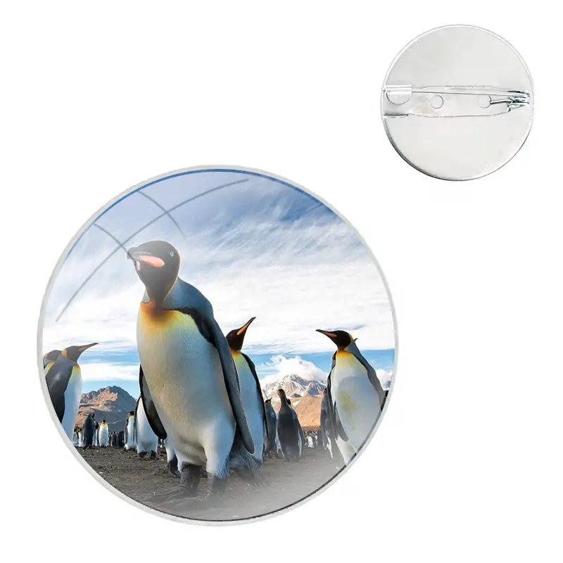 New cute penguin Pins Badge Metal Brooches For Clothes Backpack Decoration gift