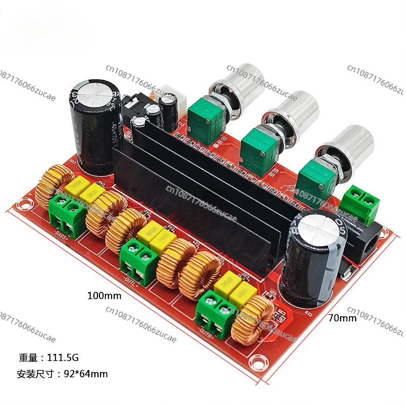 Audiophile 2.1 Channel TPA3116D2 Digital Power Amplifier Board 2 * 80W + 100W Bass Audio Amplifier DC24V