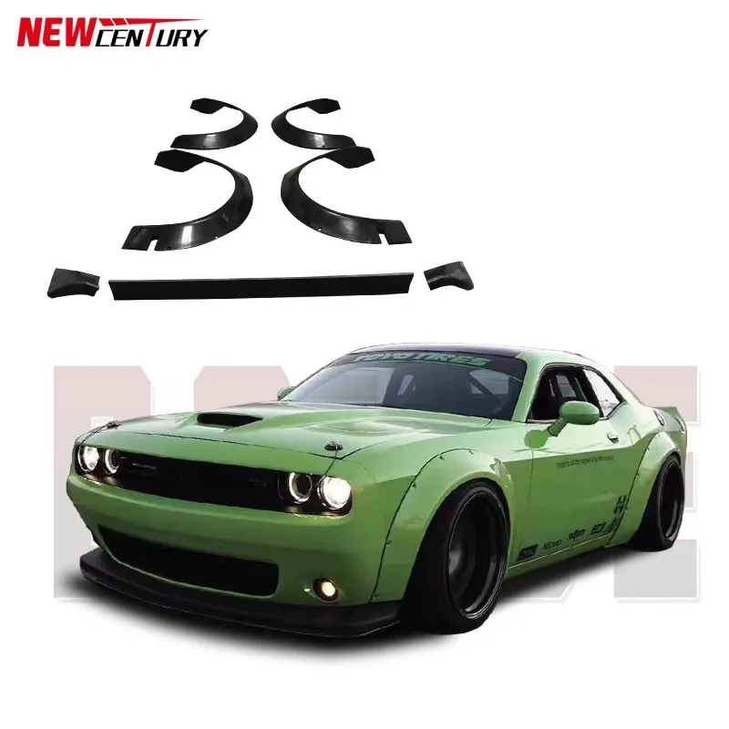 Suitable for the Dodge Challenger to Modify the Wide Body Kit with Resin Fiber Wide Body Wheel Eyebrows and Tail wings