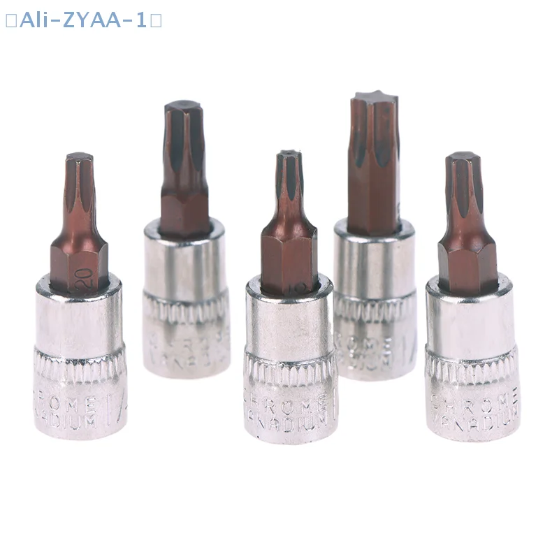 

【ZYAA-1】5 шт. отвертки Torx 1/4 дюйма, инструменты с торцевой головкой T15 T20 T25 T30 T40, адаптер для торцевого ключа, ручные инструменты