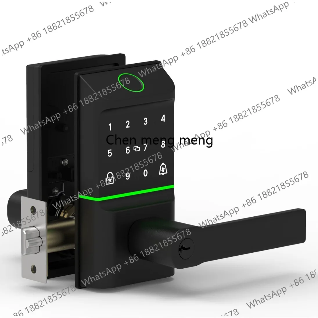 Fully automatic stay lock fingerprint button password wooden door, all graffiti smart door lock