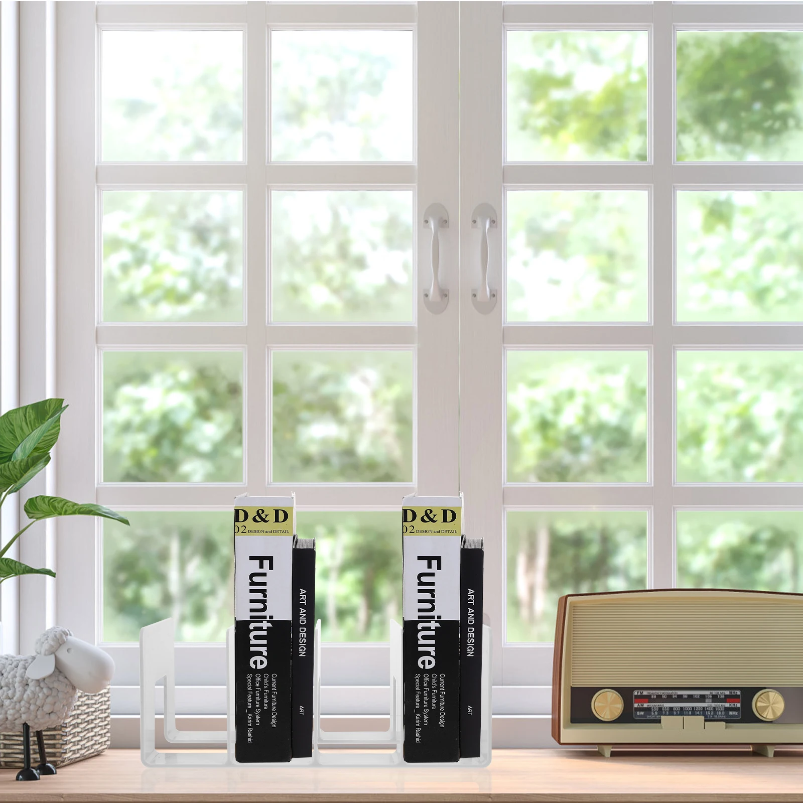 

4 Bookends Plastic Desk ganizers Document Storage File Holders Office Study Accessories Magazine Plastic Bookst Rack