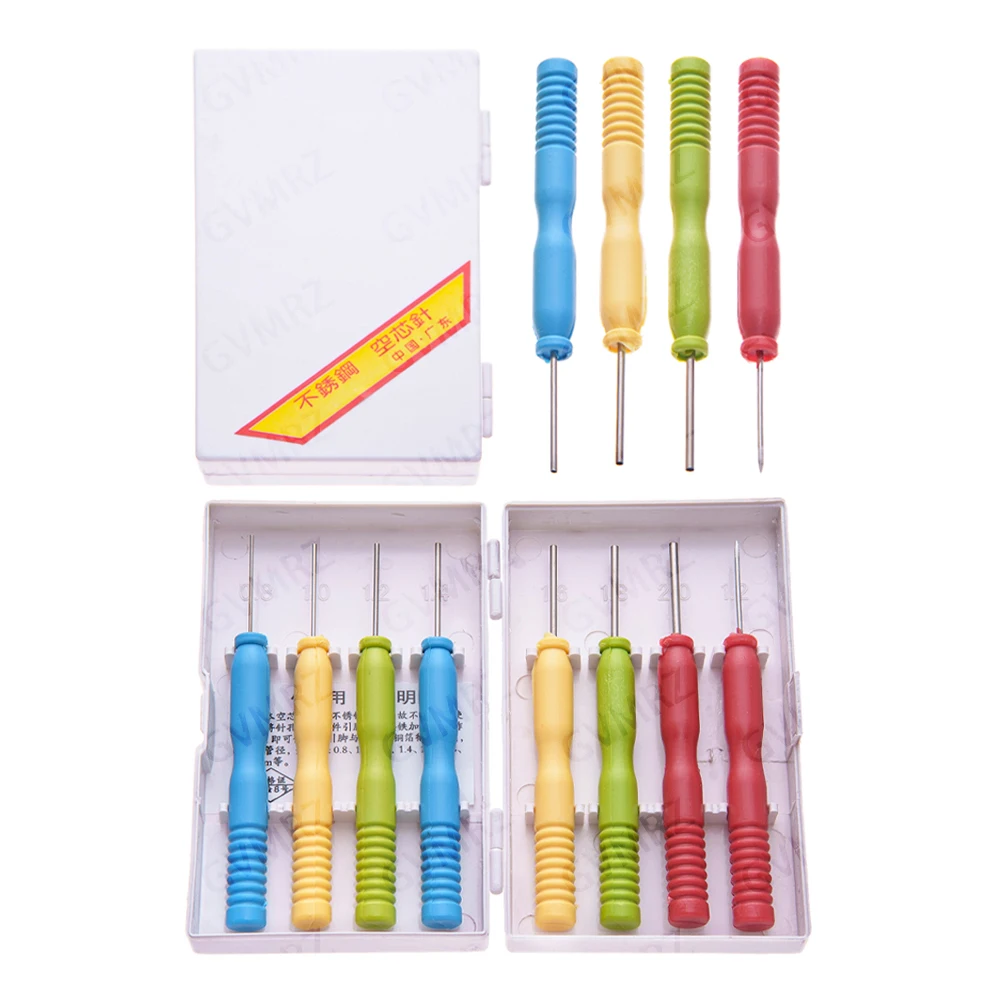 8PCS/Set Hollow Needles Desoldering Tool Electronic Components Stainless Steel Free Box For Integrated Circuit