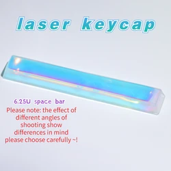 Handmade Customized OEM Space Bar Resin Keycap for Cherry MX Switches Mechanical Keyboard RGB Translucent Resin Keycap 1Pc