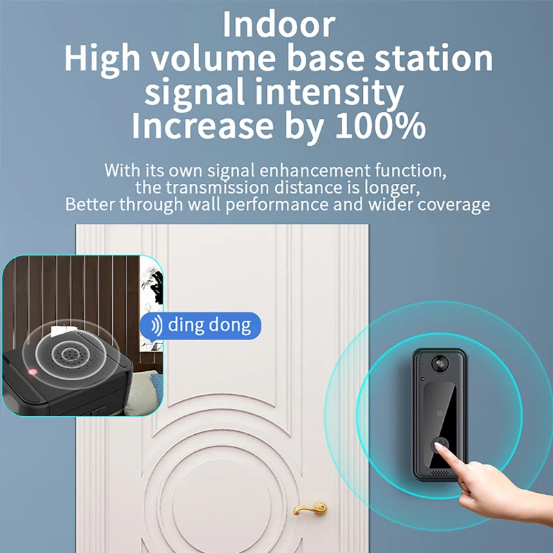 Tuya Video Doorbell Camera Wireless Visual Doorbell WIFI HD Night Vision Door Bell Camera Smart Home Security Video Intercom