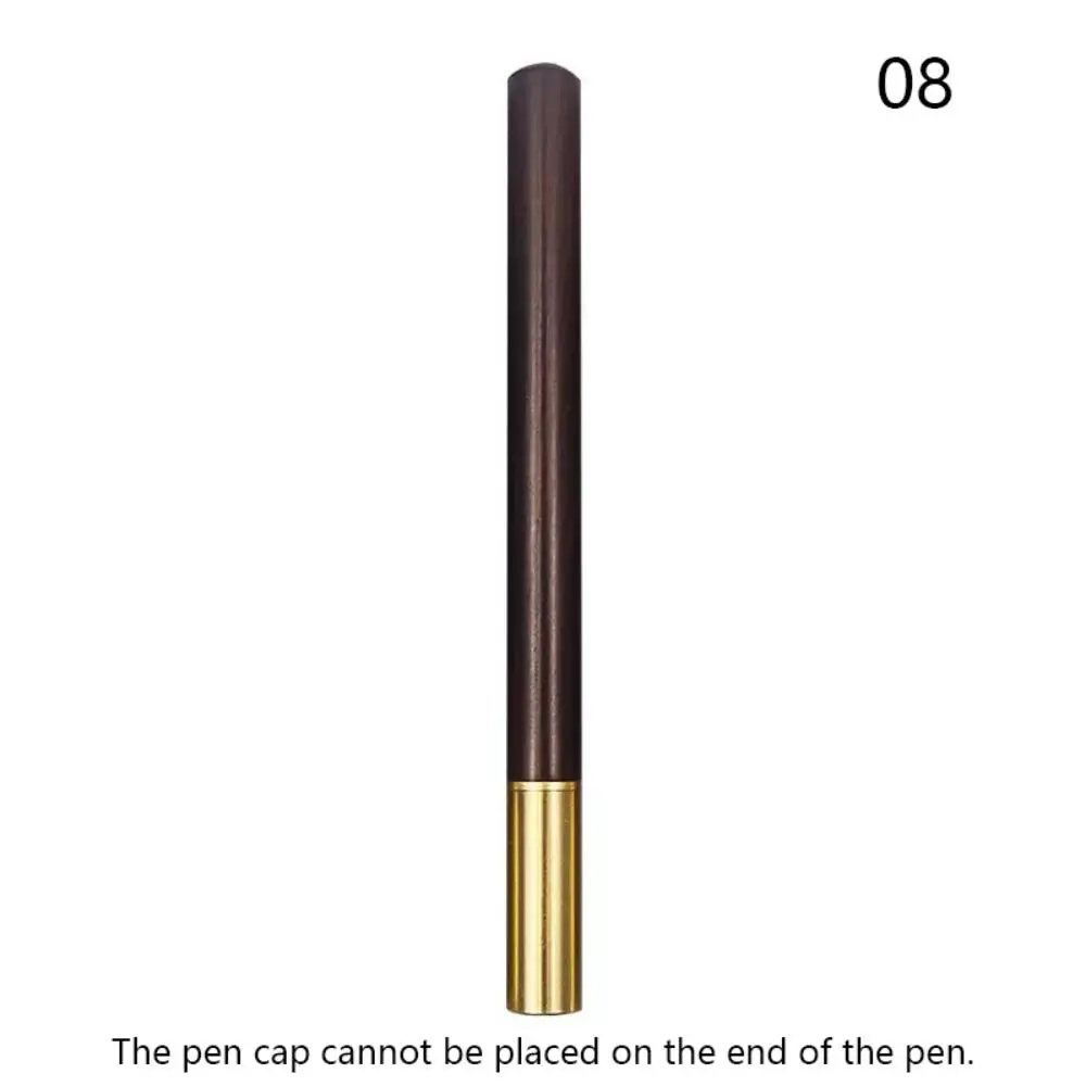 

Creative Wood Body Ballpoint Pen Business Students Gift Fountain Pen Brass Neutral Pen School Office Supplies