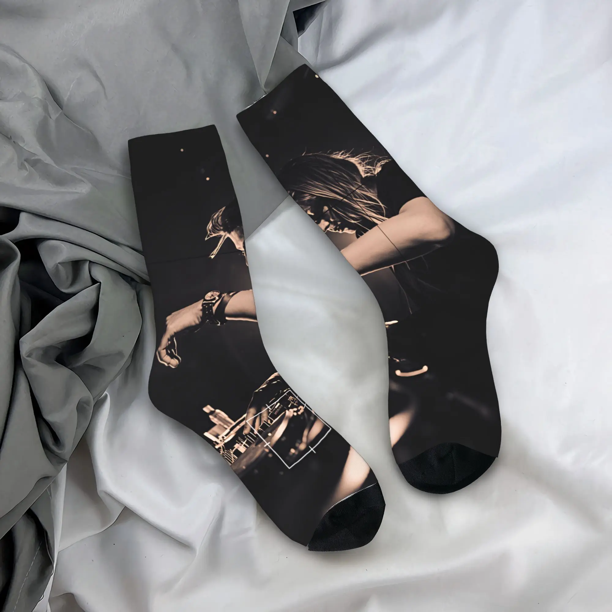 

Charlotte de Witte Stockings Unisex Men Socks Quality Fashion Socks Running Sports Anti Skid Pattern Socks Birthday Present