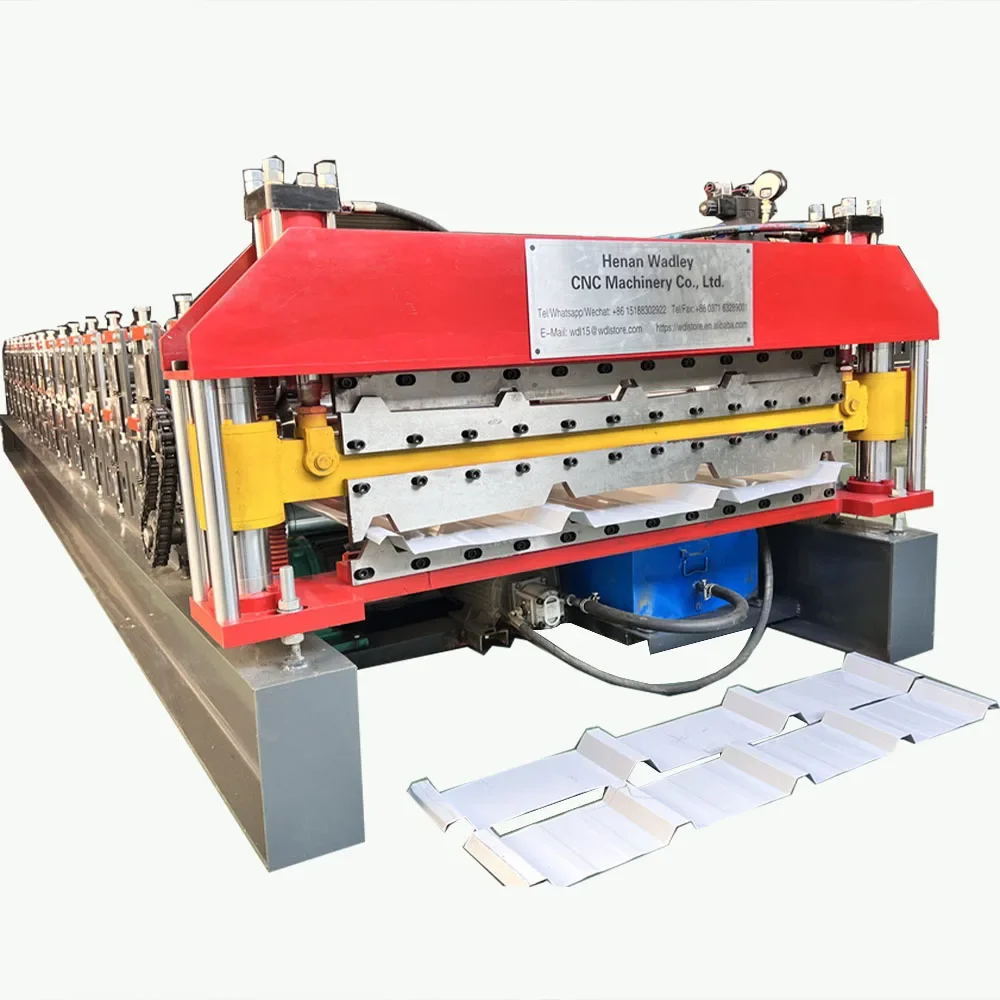 Máquina formadora rodante para fabricar azulejos de lámina de techo de metal corrugado y trapezoidal galvanizado IBR de doble capa