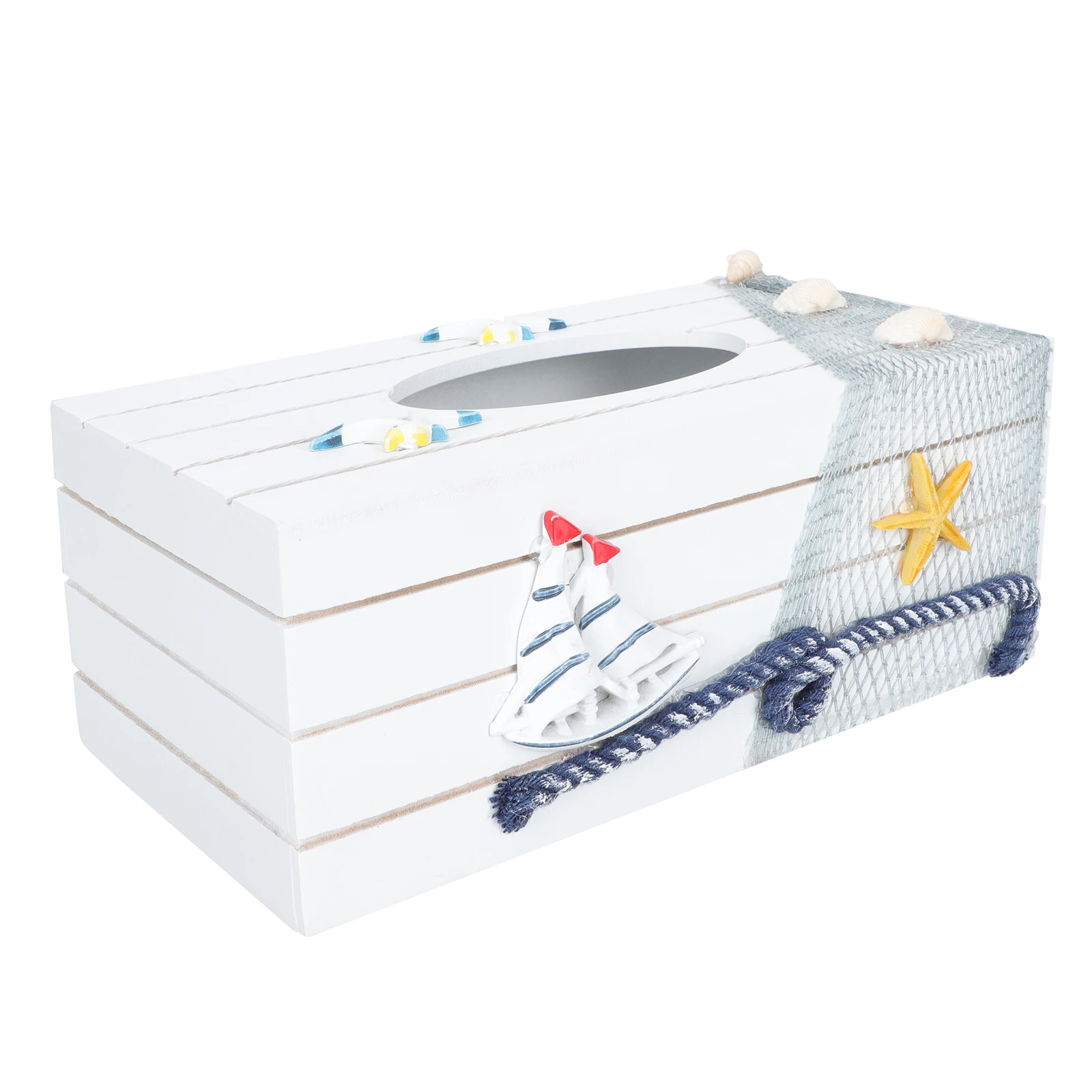 

Деревянная коробка для салфеток, держатель для салфеток в средиземноморском стиле, домашний интерьер, декоративный органайзер, чехол для хранения для гостиной