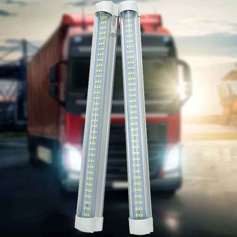 

2PCS 108 LED Universal Vehicle Interior Light Bar with Switch for Trailer RV Van Camper Caravan Motorhome Car Reading Lights