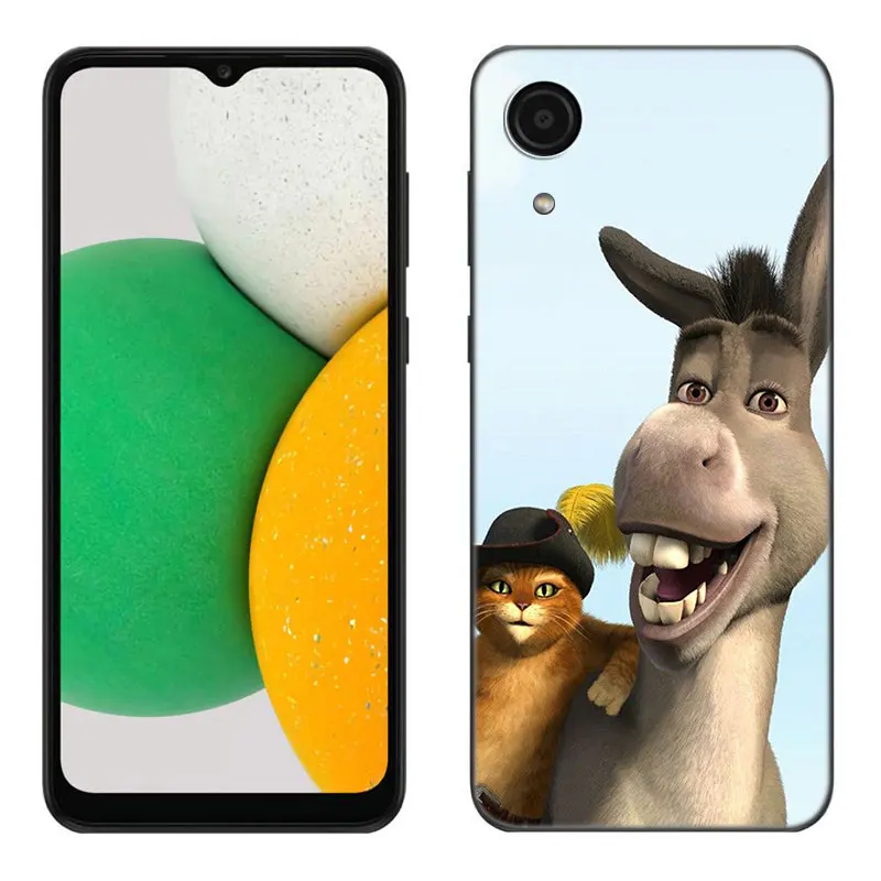 Funny Shrek-The-Musical Black Phone Case For Samsung Galaxy A01 A03 Core A04 E A02 A05 A10 A20 A21 A30 A50 S A6 A8 Plus A7 2018