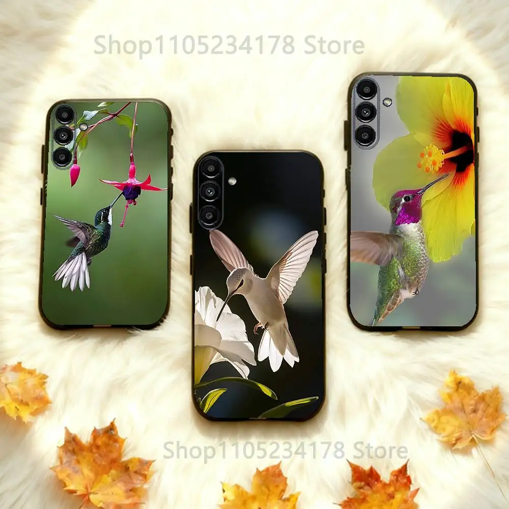 

H-Hummingbird-ES bird Phone Case Silicone Soft For Samsung Galaxy A73,31,32,72,41,53,52,71,22,5G,Note,J7,8,9