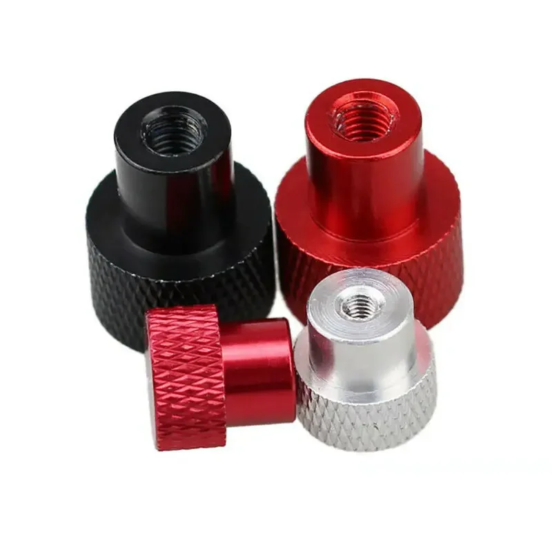 1Pcs M3 M4 M5 M6 M8 M10 Blind Hole Hand Nut Aluminum Alloy Knurled Step Nut With Collar Thumb Nuts