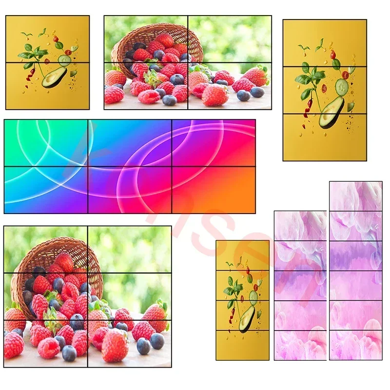 Controller per parete video 2x3 1080P 60Hz TV Splicing Display 2x3 2x2 3x2 4x1 5x1 6x1 6 Schermo Video Wall Stitching Processor Splicer