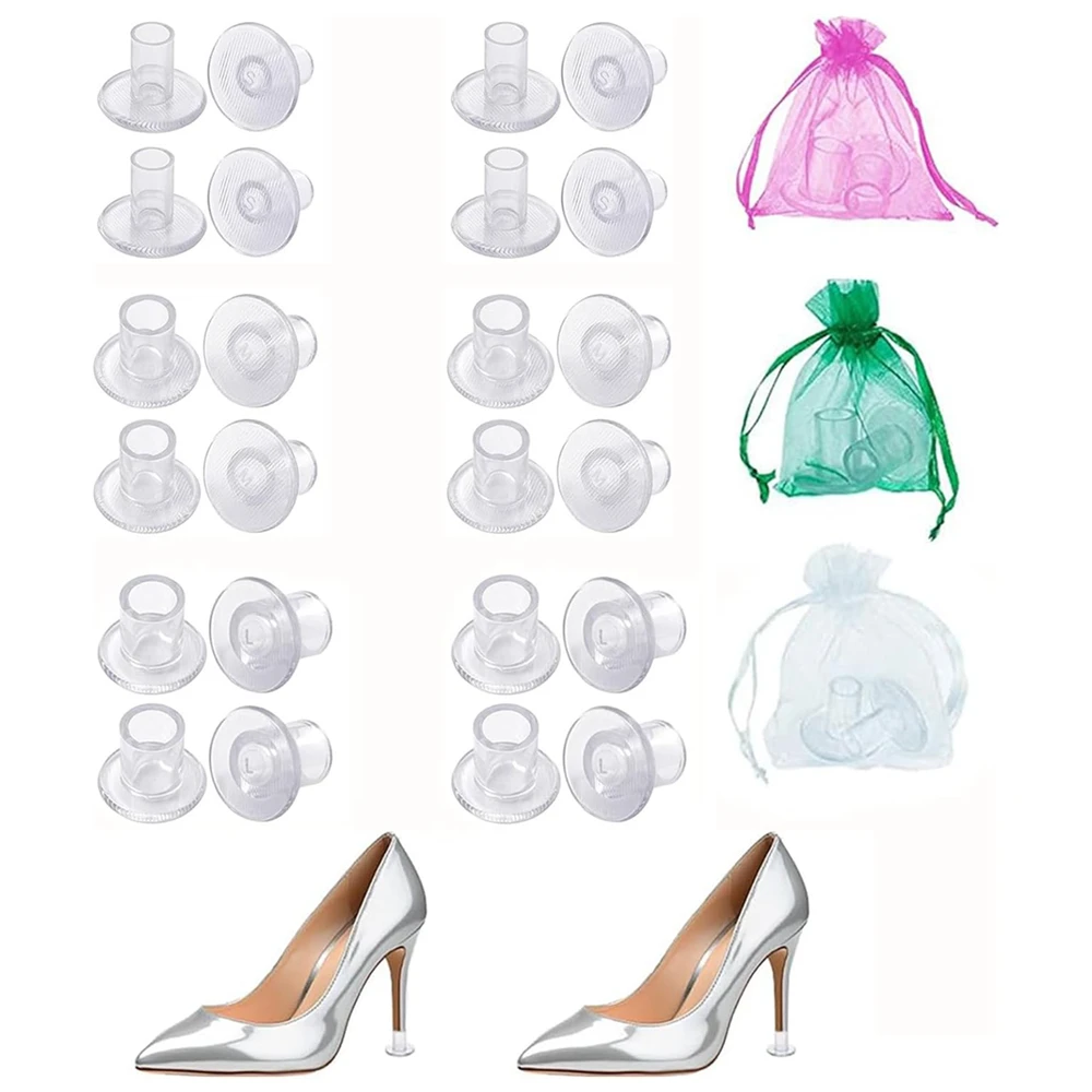 

80 Pairs High Heel Protectors Heel Caps Covers Nonslip Heel Stoppers High Heeler for Wedding Party Stop Sinking at Grass Cracks