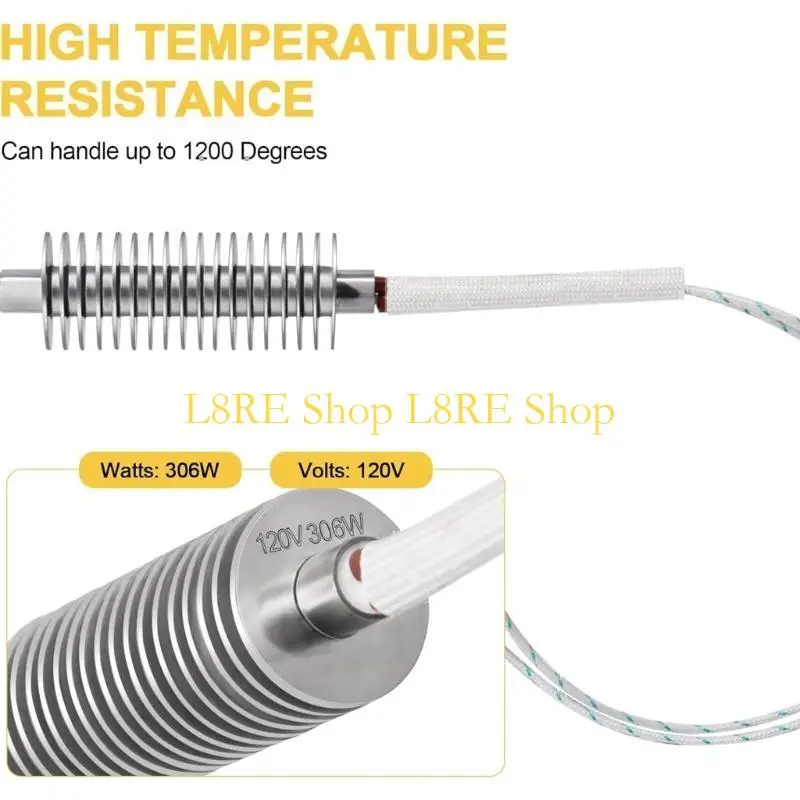 L8re lgniter batang panas pelet kayu pemanas tabung logam bahan untuk pemanas pelet kayu