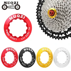 MUQZI Cassette Lockring MTB Road Bike 8 9 10 11 12peed Freewheel Ultralight Cap Aluminum Alloy Cassette Locks Cover