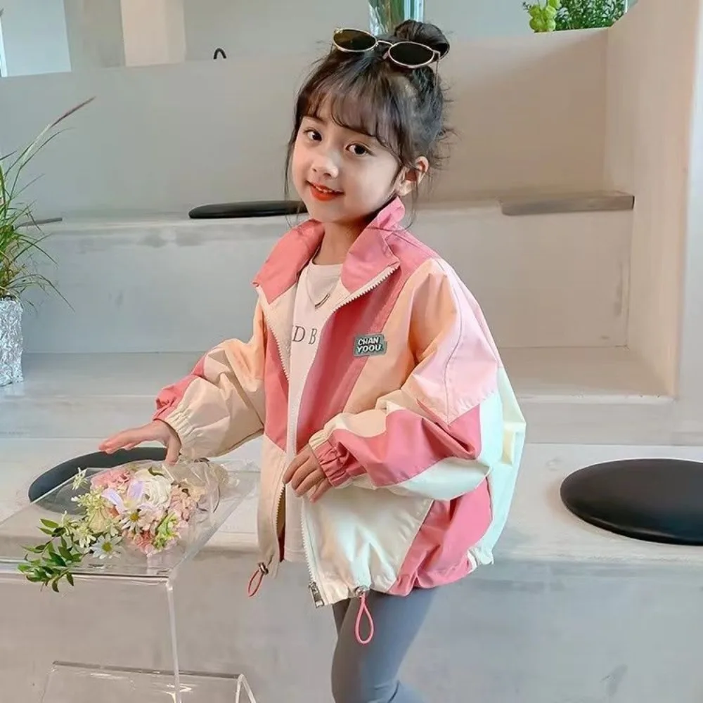 

Girly Heart Long Sleeve Casual Coat Spring Autumn Children Wear 2025 Spring Hardshell Jacket Fashion Clothes Gifts for Kids